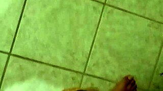 watch this chubby virgin stroke his small hairy cock to messy cumshot explosion