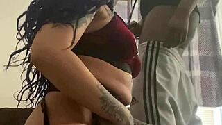 emo babe takes massive black cock stretching lesson
