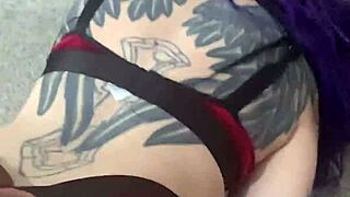 emo babe takes massive black cock stretching lesson