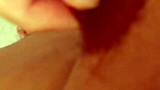 watch this chubby virgin stroke his small hairy cock to messy cumshot explosion