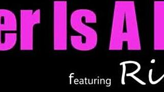 river lynn strips lingerie, begs deepthroat shove while heels click in creampie tease.