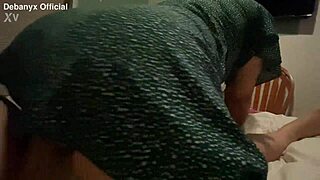 Latina sneaks in horny for ass shaking fun