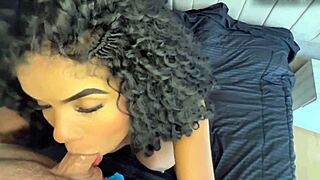 brunette neighbor bent over with big pussy taking doggystyle pounding