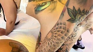 what happens when two horny sluts turn pizza delivery into wild threesome fun?