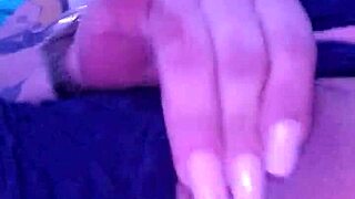 Latina fingers wet pussy watching hardcore porn