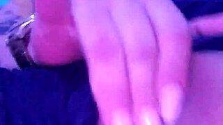 Latina fingers wet pussy watching hardcore porn