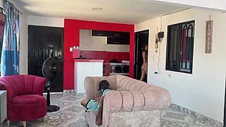 she struts naked around the house, now i punish fuck her tight pussy hard