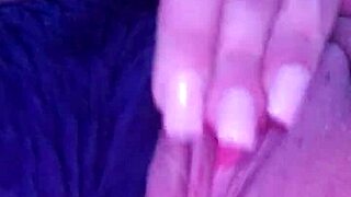 Latina fingers wet pussy watching hardcore porn