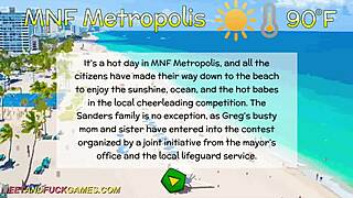 Busty Cheer Squad's Beach Day Turns Anal Cum Fest!