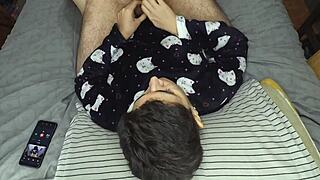 i give a relaxing hand session right before drifting off to sleep