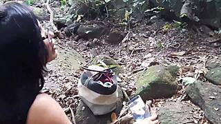 Fuck, Bianca rubs massive clit on huge pussy wildly!