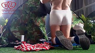 Eldario Cam: Stranger Fucks Nudist Lady's Pussy in Camp