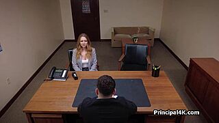 Hey, i'm moaning on the principal's huge dick while calling home 😩🍆