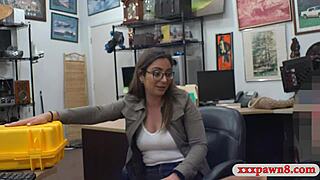 wanna watch this glasses babe get monster cock slammed deep inside?