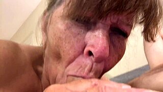 granny carmen worships cock deeply before gulping every hot load