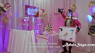 lauren phillips pins the sock on that cock 😈 sucking deep