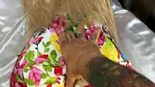 latina wife catches me assfucking sexy doll in kitchen outdoor