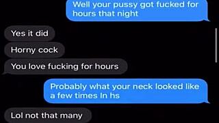 Sexting slutty swinger teases with huge tits ass and dirty group talk