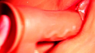 wanna see me slide a thick fake cock deep into her shaved real doll pussy?