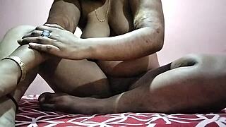 indian babe slowly uncovers her curvy nude body on camera