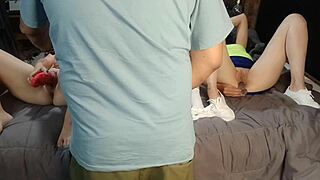 petite babes finger tight pussies for watching men