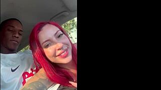 deepthroat big black cock in car till cum gulp