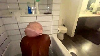 sharing steamy shower moments with roommate