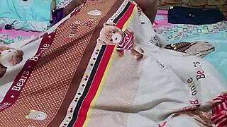 Curvy Ebony Babe Bent Over Bedroom Doggystyle Spanked with Big Ass Shaking