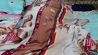 Curvy Ebony Babe Bent Over Bedroom Doggystyle Spanked with Big Ass Shaking