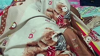 Curvy Ebony Babe Bent Over Bedroom Doggystyle Spanked with Big Ass Shaking