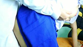 Cosplay cutie gets wild with college senior in steamy toy play! 🔥💦