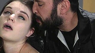 Officer fingers busty shoplifter's ass deep! Tied up rough anal submission in office!