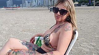 beach meetup with stranger turns into wild amateur pussy pounding cumfest