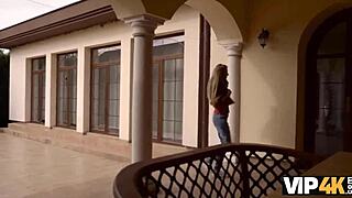 Vip4k. Young Girl Sucks And Rides Older Boyfriend's Cock On Desk