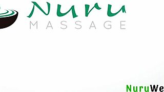 hey busty teen masseuse charlotte sins showers brad sterling for slippery nuru tits massage