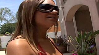 Busty beauty craves cum swallow after wild fuck