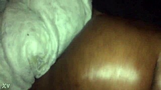 Big chocolate bbw ass jiggles during fat booty domination play