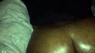 Big chocolate bbw ass jiggles during fat booty domination play