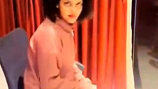 check out this desi indian college girl's hot naked striptease dance 🔥🍑💃