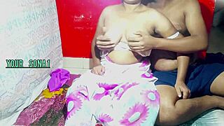 Horny guy ravages lonely sona with intense indian sex