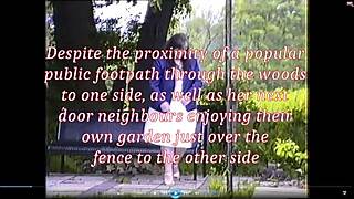 Bank Manager Elizabeth Hogben Pees in Back Garden