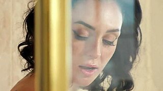 hey busty teen masseuse charlotte sins showers brad sterling for slippery nuru tits massage