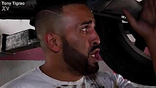 Tony Tigrão Presents Sad Corninho with Safyra Safi's Big Ass Cumshot