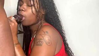 keisha minaj sucks monster bbc to explosive cumshot