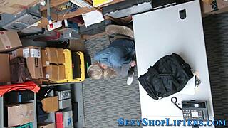 naughty shoplifter gets creamy cumshot surprise