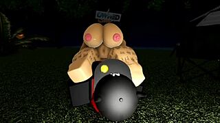 narrative transsexual's tight pussy creampie outdoor as sleeping beauty wakes to hard cock