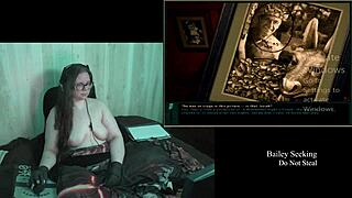 Old brunette bbw with big natural tits glasses plays naked clock game part 2