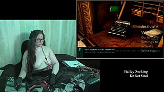 Old brunette bbw with big natural tits glasses plays naked clock game part 2
