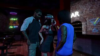 Blacked ebony cock pounds white girl pussy in hardcore orgy