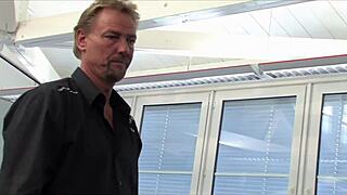 Brunette bitch takes double penetration mmf with huge cocks and cumshots